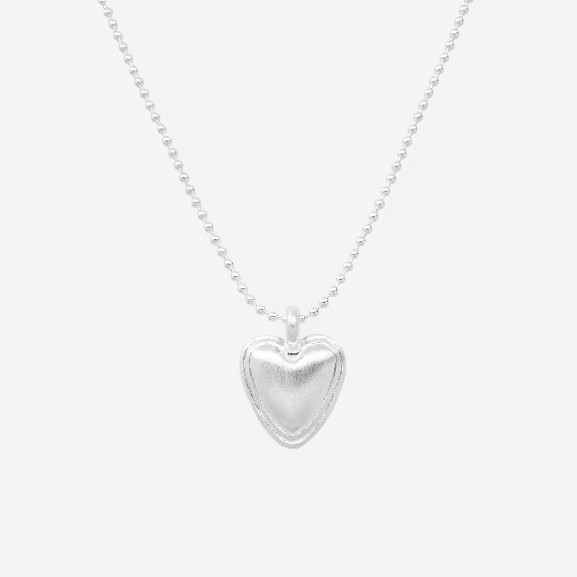 Petite Puff Hearts Necklace