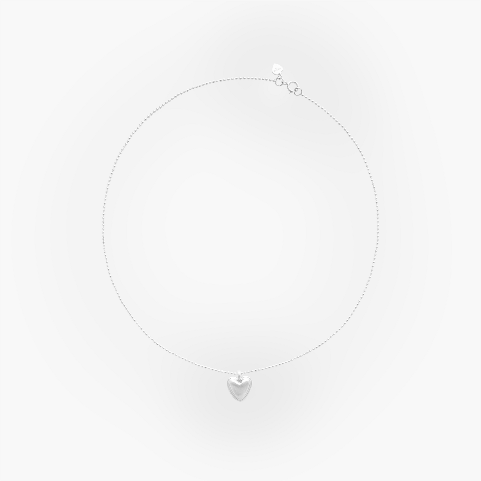 Petite Puff Hearts Necklace