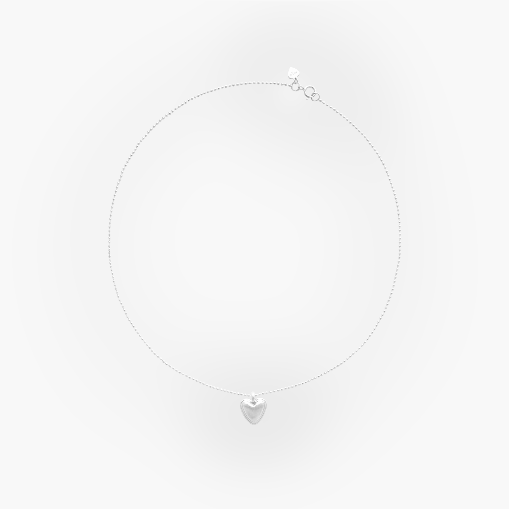Petite Puff Hearts Necklace